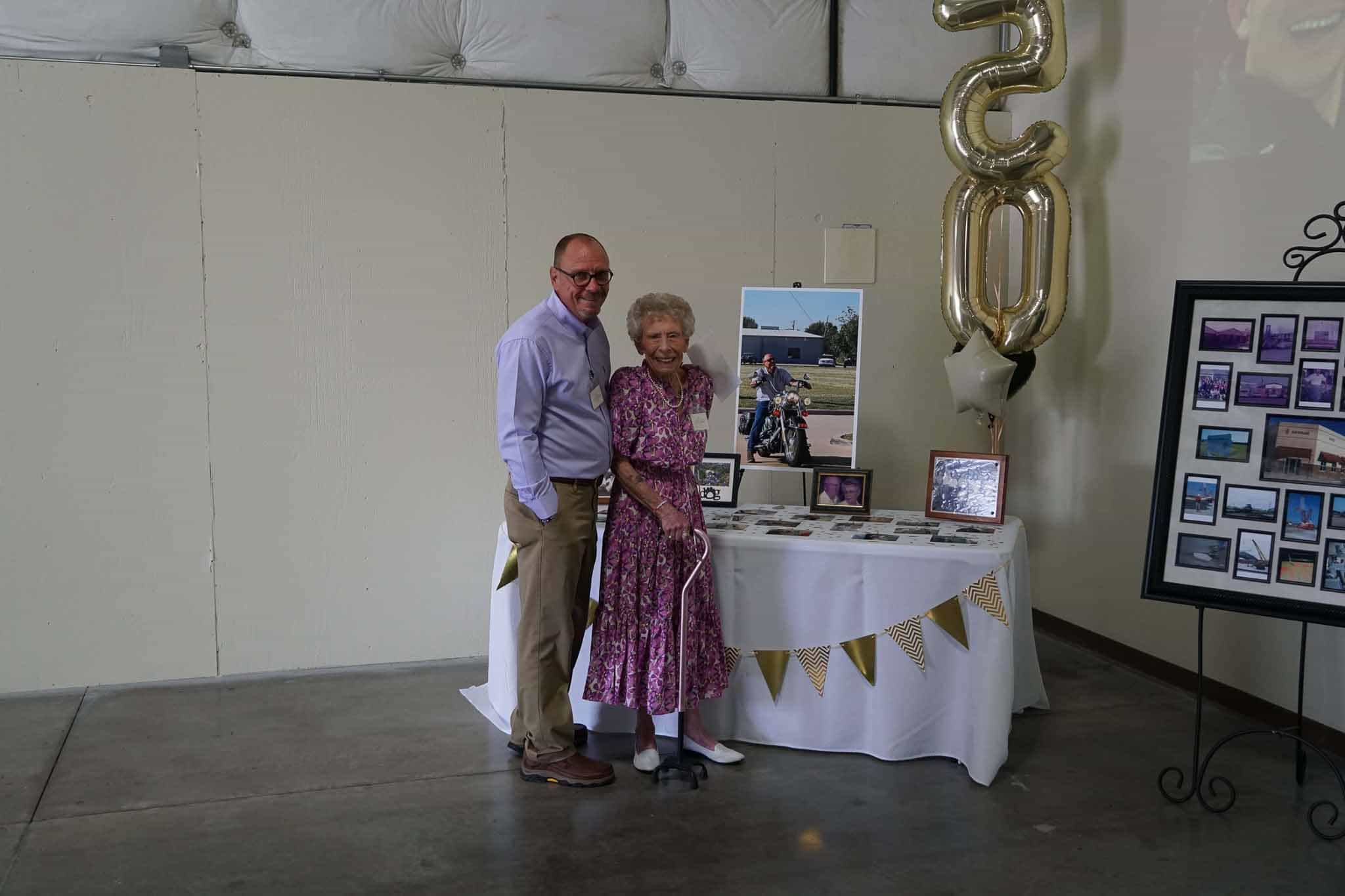 Scott President of Savage Precision Fabrication with Mom